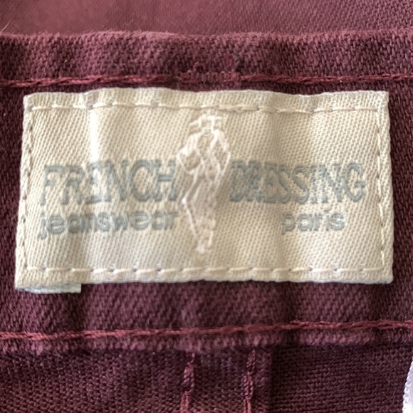 French Dressing Burgundy jeans, Size 14P, New with tags. Wide leg and high rise - Picture 5 of 8